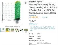 Electric Fence Netting/Temporary Fence