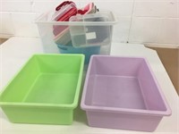 Lot of Bins & Totes