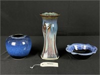 3 Contemporary Pieces of Art Pottery
