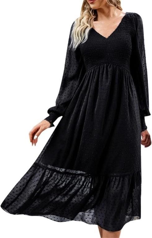 Long Sleeved Dress Ruffled Dress *Retail Photo