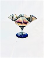 Fenton Purple Carnival Glass Compote