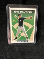 Derek Jeter 1992 Draft Pick card