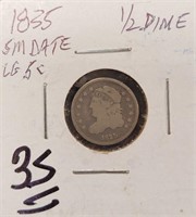 279 - 1835 HALF DIME COIN (B13)