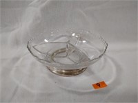 Sterling silver base divided candy still
