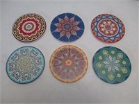 Mosaic Pattern Coasters x6