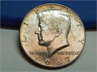 OF) UNC 1967 Kennedy silver half dollar