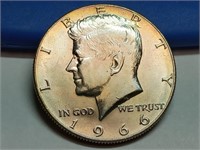 OF) UNC 1966 Kennedy silver half dollar
