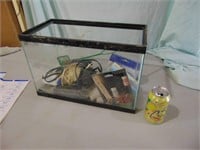 Small fish tank starter kit. used