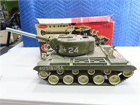 vintage Metal REMCO U.S.Army Bulldog Tank Toy Box