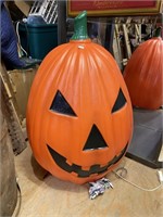 Halloween pumpkin with blue mold