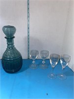 Vintage Imperial Glass Co. Aquamarine Genie