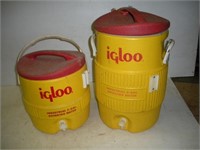 (2) Igloo Beverage Coolers 3 & 5 Gallons