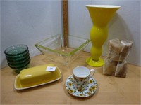 Custard Dishes / Mikasa Butter Dish / Vase