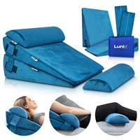 Lunix 4pcs Orthopedic Bed Wedge Pillow Set, Post S