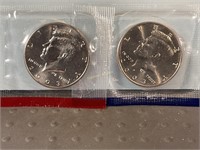 2003 P and D Kennedy half dollars, from mint set