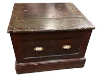 English Wood Cabinet with Drawer