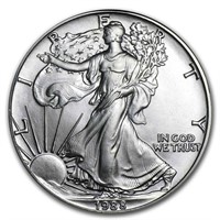 1988 1 Oz American Silver Eagle Bu