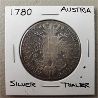 1780 Austria Silver Thaler
