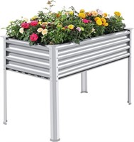 Land Guard Galvanized Raised Garden Bed With