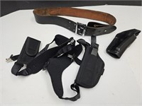 Sidekick Shoulder Holster, Gun Belt & Leather Hols