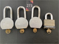 Americans Locks & Master Lock with Keys