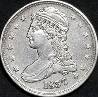 1937 Capped Bust Silver Half Dollar Nice