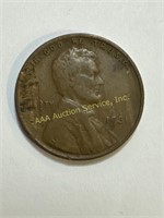 1931 US Lincoln Wheat Cent mint error