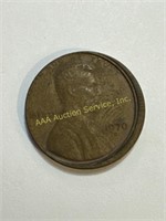 1970-D US Lincoln Memorial Cent mint error