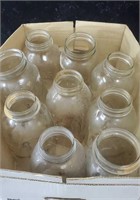 9 half gallon canning jars