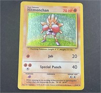 Hitmonchan 7/102 Base Set Holo Pokemon Card