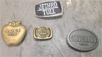 Lot of 4 Belt Buckles