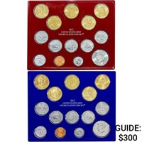 2012 P&D Uncirculated Set (28 Coins)