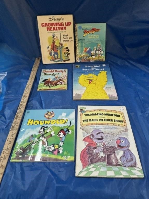 6 Assorted Vtg. Children's Books