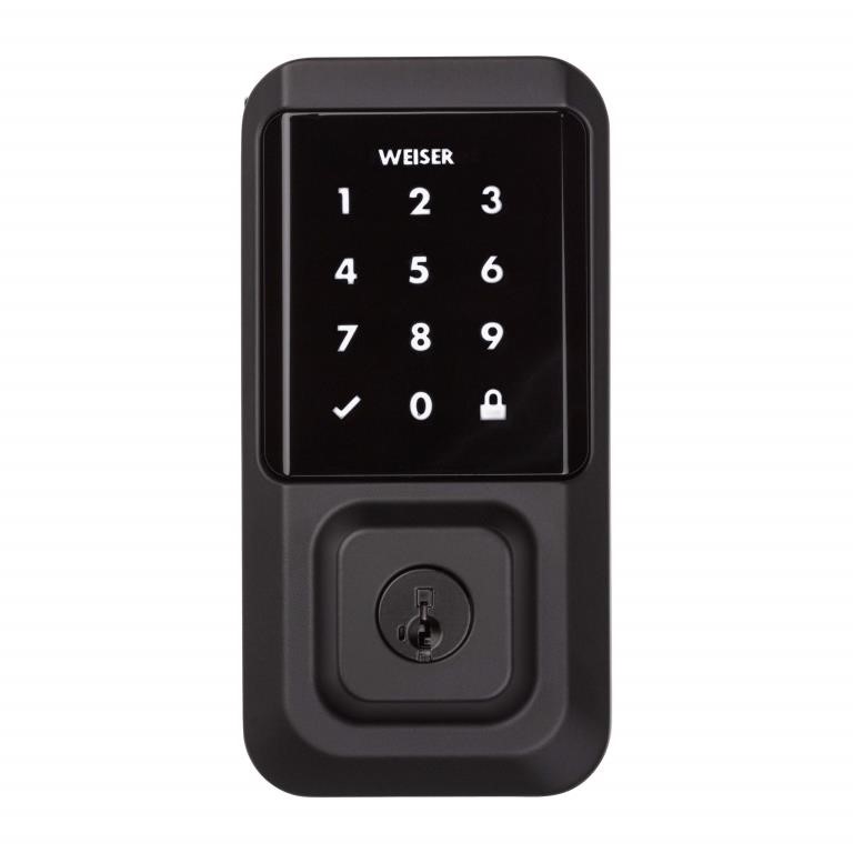 Weiser Halo Matte Black WiFi Smart Lock, Keyless E