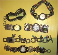 6 Southwestern Metal Bracelets & Watches