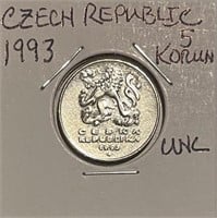 Czech Republic 1993 5 Korun UNC