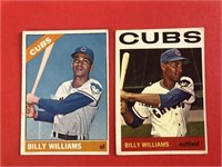 1964  & 1966 Topps Billy Williams Cubs HOF