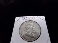 1954d 1/2 dollar