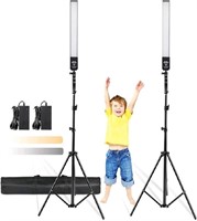 Bi-Color LED Lightweight Video Lights Kit with Tri