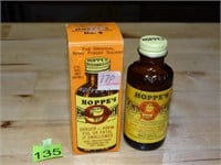 Empty Hoppe's Powder Solvent Bott & Box NO SHIP