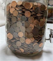 32 lbs of Pennies & Wheat Pennies