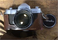 Minolta SR 3 camera and case