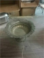 Silver plated compote