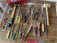 Hand Tools; Hammer, Mallet, Pliers, Screwdrivers,