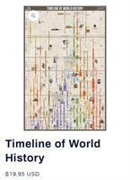 Timeline of World History poster by useful charts