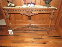 Hall Table, 2-Legged, Attach the Back to the