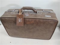 Vintage American Tourister leather suitcase