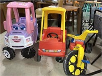 Little Tikes kids cars (boy & girl), Big Wheel