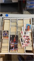 Large box of 1990s Basketball cards. Various