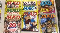 Lot of (9) MAD Magazines from late 1990s
